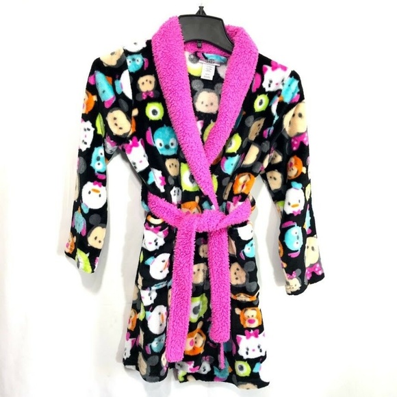 Tsum Tsum Plush Fleece Bathrobe Girl's House Robe - Picture 1 of 3